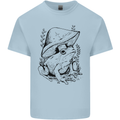 Wildlife Ecology a Frog and a Toadstool Kids T-Shirt Childrens Light Blue