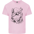 Wildlife Ecology a Frog and a Toadstool Kids T-Shirt Childrens Light Pink