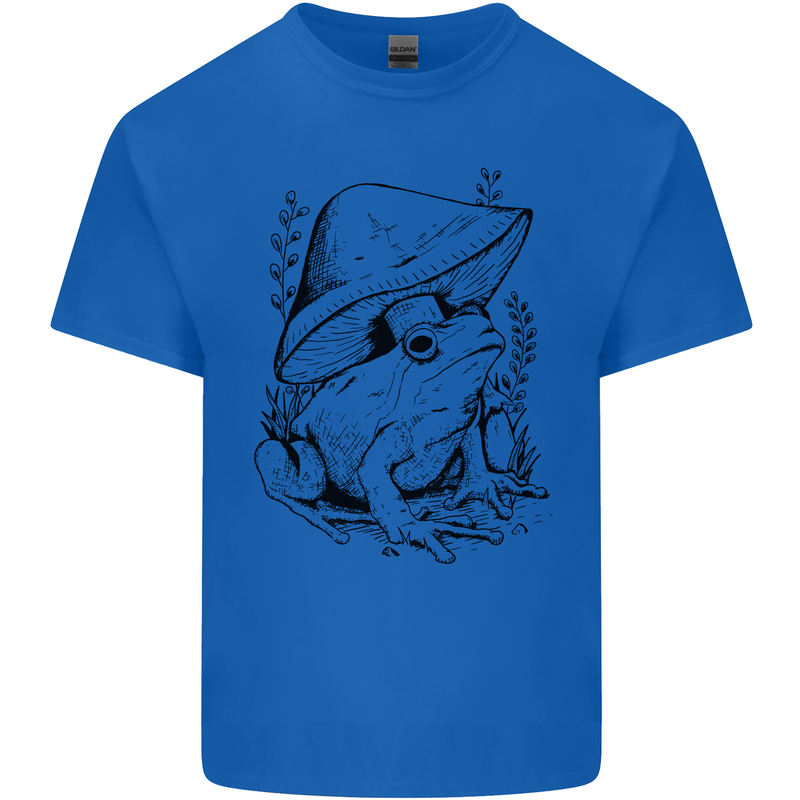 Wildlife Ecology a Frog and a Toadstool Kids T-Shirt Childrens Royal Blue