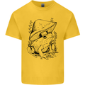 Wildlife Ecology a Frog and a Toadstool Kids T-Shirt Childrens Yellow