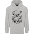 Wildlife Ecology a Frog and a Toadstool Mens 80% Cotton Hoodie Sports Grey
