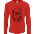 Wildlife Ecology a Frog and a Toadstool Mens Long Sleeve T-Shirt Red