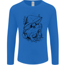Wildlife Ecology a Frog and a Toadstool Mens Long Sleeve T-Shirt Royal Blue