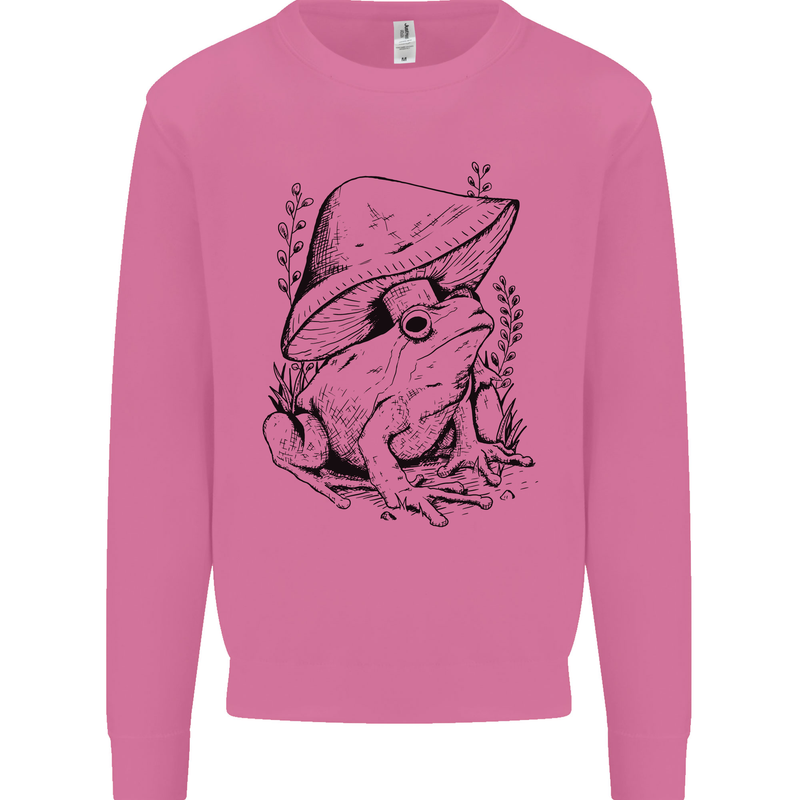 Wildlife Ecology a Frog and a Toadstool Mens Sweatshirt Jumper Azalea