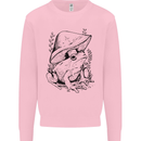 Wildlife Ecology a Frog and a Toadstool Mens Sweatshirt Jumper Light Pink