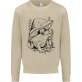 Wildlife Ecology a Frog and a Toadstool Mens Sweatshirt Jumper Sand
