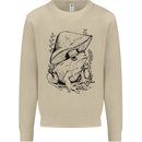 Wildlife Ecology a Frog and a Toadstool Mens Sweatshirt Jumper Sand