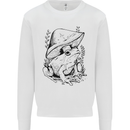 Wildlife Ecology a Frog and a Toadstool Mens Sweatshirt Jumper White