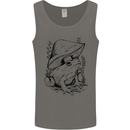 Wildlife Ecology a Frog and a Toadstool Mens Vest Tank Top Charcoal