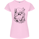 Wildlife Ecology a Frog and a Toadstool Womens Petite Cut T-Shirt Light Pink