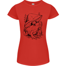 Wildlife Ecology a Frog and a Toadstool Womens Petite Cut T-Shirt Red