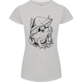 Wildlife Ecology a Frog and a Toadstool Womens Petite Cut T-Shirt Sports Grey