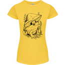 Wildlife Ecology a Frog and a Toadstool Womens Petite Cut T-Shirt Yellow