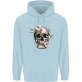 Wildlife Spring Skull Childrens Kids Hoodie Light Blue