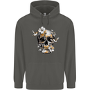 Wildlife Spring Skull Childrens Kids Hoodie Storm Grey