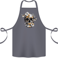 Wildlife Spring Skull Cotton Apron 100% Organic Steel