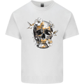 Wildlife Spring Skull Kids T-Shirt Childrens White