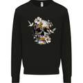 Wildlife Spring Skull Mens Sweatshirt Jumper Black