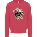 Wildlife Spring Skull Mens Sweatshirt Jumper Heliconia