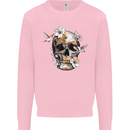 Wildlife Spring Skull Mens Sweatshirt Jumper Light Pink