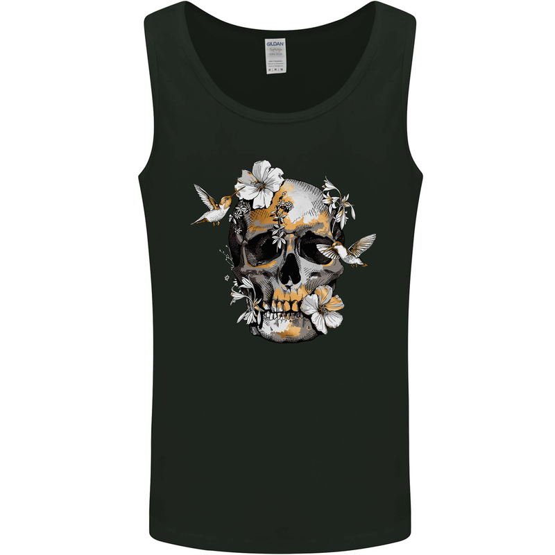 Wildlife Spring Skull Mens Vest Tank Top Black