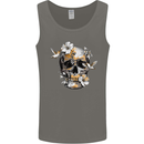 Wildlife Spring Skull Mens Vest Tank Top Charcoal