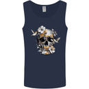 Wildlife Spring Skull Mens Vest Tank Top Navy Blue