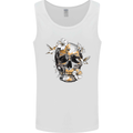 Wildlife Spring Skull Mens Vest Tank Top White