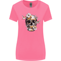 Wildlife Spring Skull Womens Wider Cut T-Shirt Azalea