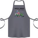 Will Mo the Lawn For Beer Funny Alcohol Cotton Apron 100% Organic Steel