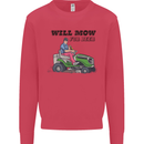 Will Mo the Lawn For Beer Funny Alcohol Mens Sweatshirt Jumper Heliconia