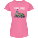 Will Mo the Lawn For Beer Funny Alcohol Womens Petite Cut T-Shirt Azalea