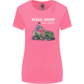 Will Mo the Lawn For Beer Funny Alcohol Womens Wider Cut T-Shirt Azalea