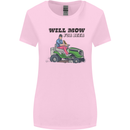 Will Mo the Lawn For Beer Funny Alcohol Womens Wider Cut T-Shirt Light Pink