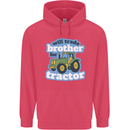 Will Trade Brother For Tractor Farming Childrens Kids Hoodie Heliconia
