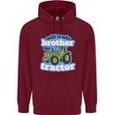 Will Trade Brother For Tractor Farming Childrens Kids Hoodie Maroon
