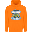 Will Trade Brother For Tractor Farming Childrens Kids Hoodie Orange