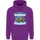 Will Trade Brother For Tractor Farming Childrens Kids Hoodie Purple
