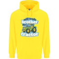 Will Trade Brother For Tractor Farming Childrens Kids Hoodie Yellow