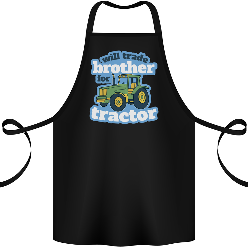 Will Trade Brother For Tractor Farming Cotton Apron 100% Organic Black