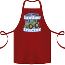 Will Trade Brother For Tractor Farming Cotton Apron 100% Organic Maroon