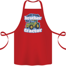 Will Trade Brother For Tractor Farming Cotton Apron 100% Organic Red