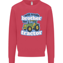 Will Trade Brother For Tractor Farming Kids Sweatshirt Jumper Heliconia