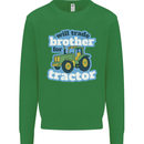 Will Trade Brother For Tractor Farming Kids Sweatshirt Jumper Irish Green