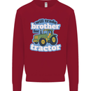 Will Trade Brother For Tractor Farming Kids Sweatshirt Jumper Red