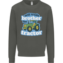 Will Trade Brother For Tractor Farming Kids Sweatshirt Jumper Storm Grey
