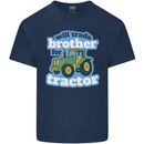 Will Trade Brother For Tractor Farming Kids T-Shirt Childrens Navy Blue