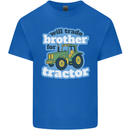 Will Trade Brother For Tractor Farming Kids T-Shirt Childrens Royal Blue