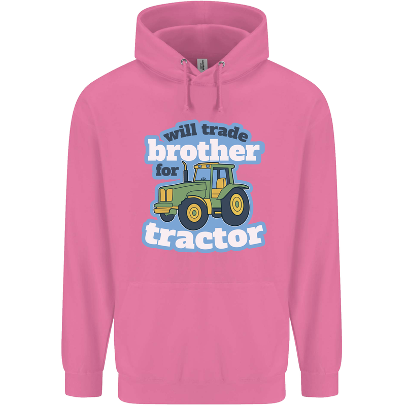 Will Trade Brother For Tractor Farming Mens 80% Cotton Hoodie Azelea