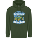 Will Trade Brother For Tractor Farming Mens 80% Cotton Hoodie Forest Green